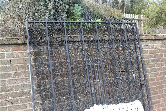 Pair of large wrought iron gates